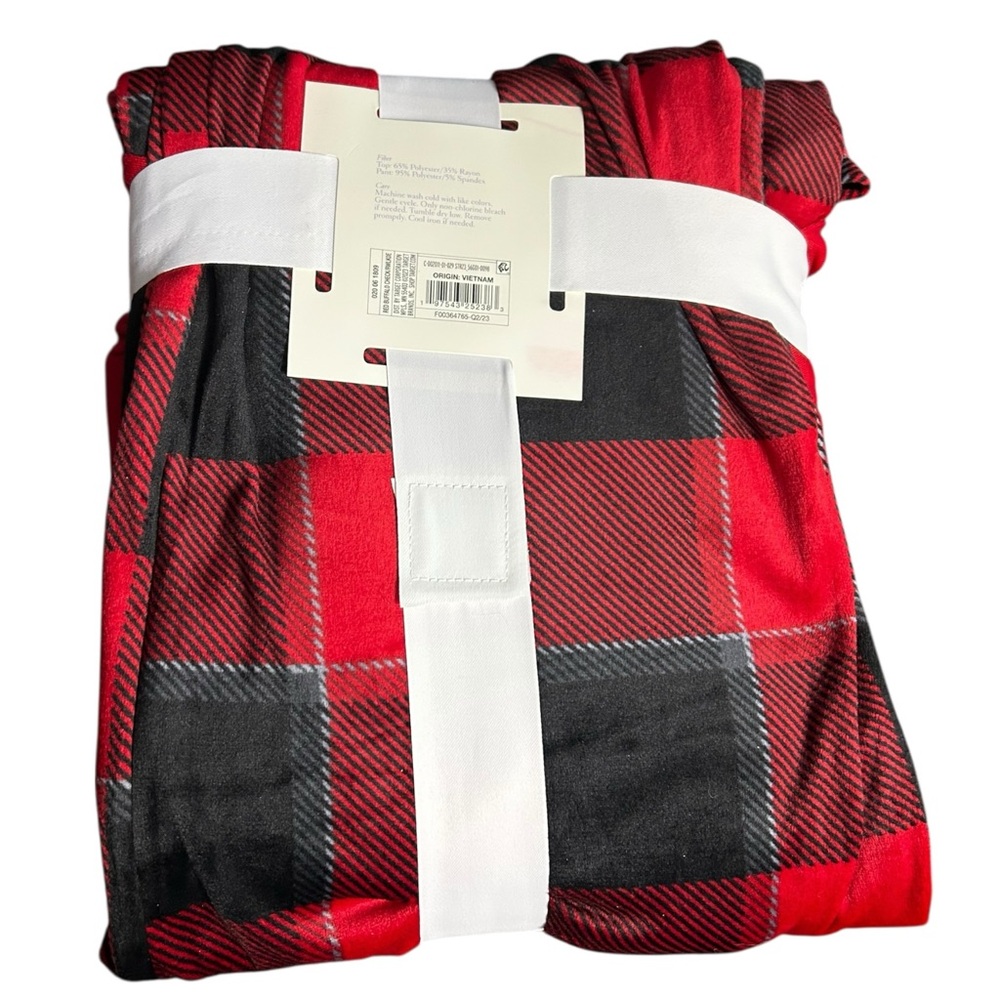 Stars Above Women’s Henley Pajama Set in Red Size S - Picture 6 of 6